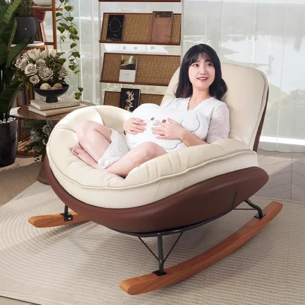 Living Room Lazy Sofa Rocking Chair Can Lie Down or Sleep in Bedroom Single Lounge Chair Home Balcony Leisure Chair Tatami Chair - Image 6