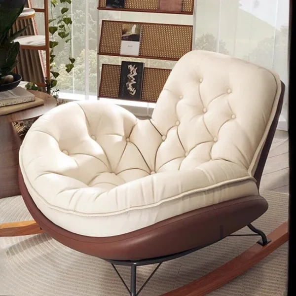 Living Room Lazy Sofa Rocking Chair Can Lie Down or Sleep in Bedroom Single Lounge Chair Home Balcony Leisure Chair Tatami Chair - Image 5